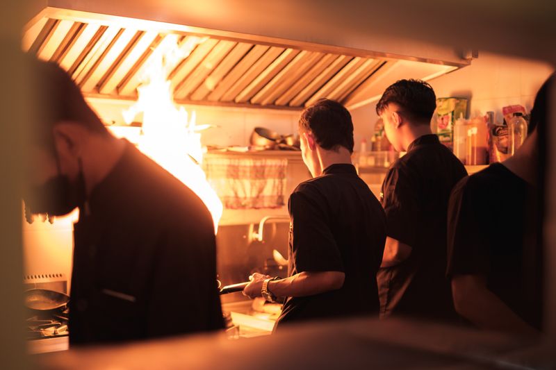 Piada staff preparing authentic Italian street food