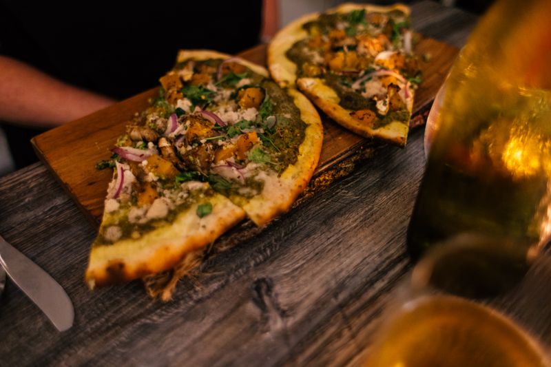 Authentic piada italian street food flatbread wraps fresh ingredients