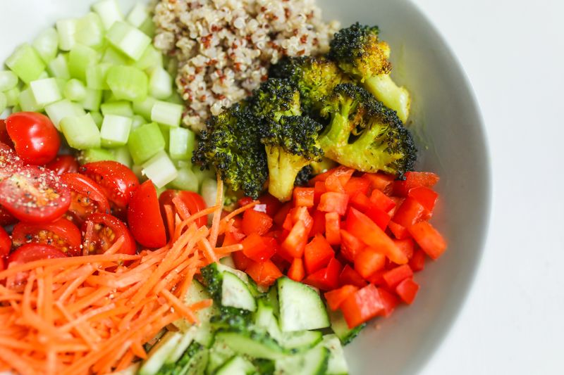 Roasted Veggie Power Bowl with quinoa